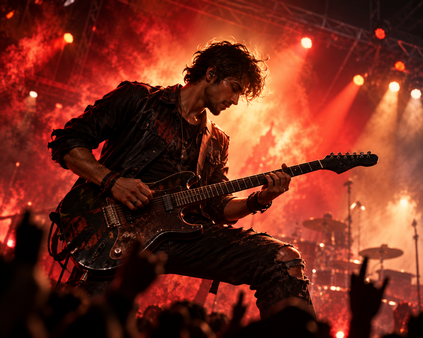 Cinematic Rock Performance Stage Lighting